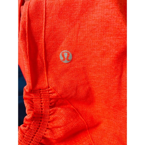 Lululemon Athletica Yoga Pants High Rise Crop Orange Size 8 - Picture 11 of 11